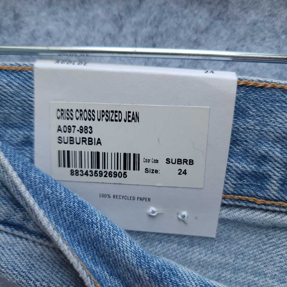 AGOLDE Criss Cross Upsized Boyfriend Jeans In Suburbia - Picture 7 of 12